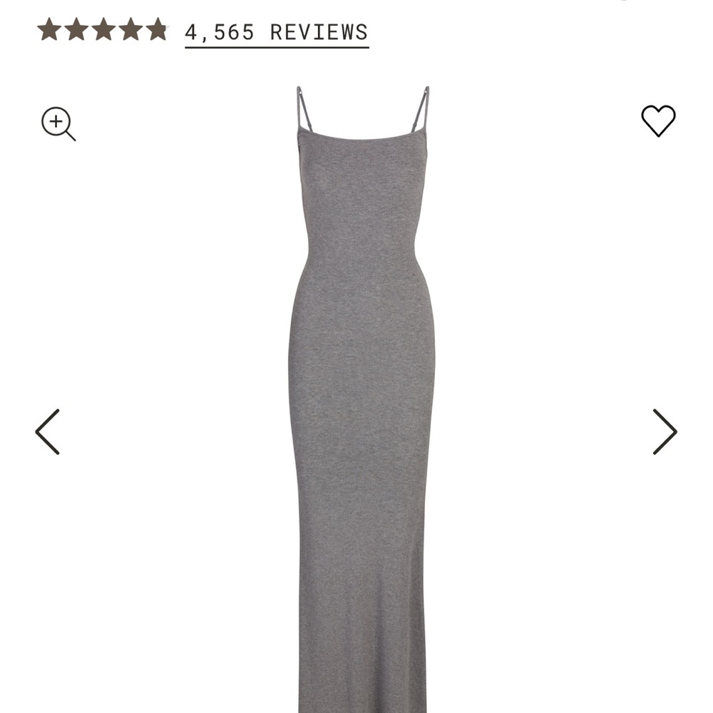 Skims soft lounge long slip dress